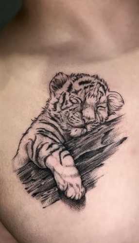27 Chest Tiger Tattoo Ideas