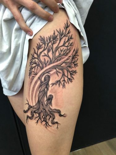 Embracing Roots and Wings: 20 Mother Tree Tattoo Ideas for