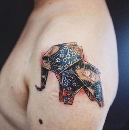 Explore the Art of Paper Folding with 18 Unique Origami Tattoo Ideas for – Creative and Colorful