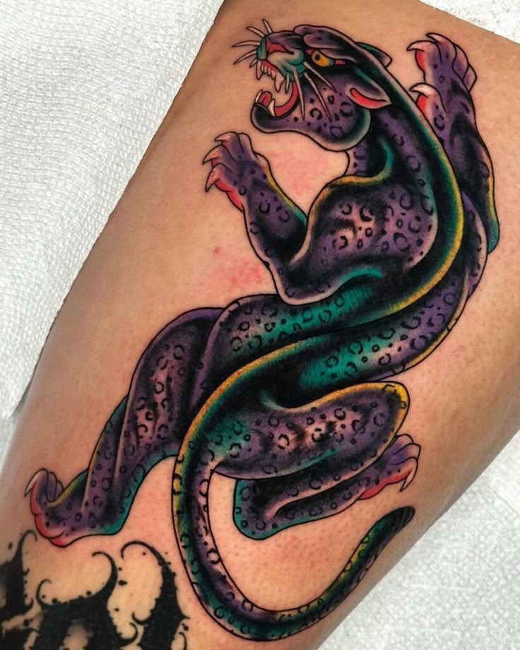 30 Panther Tattoo Ideas for Men and Women Traditional, Neo Traditional, Pink, Black Ink