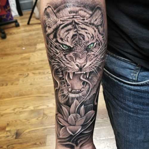 25 Tiger Tattoo on Arm Ideas