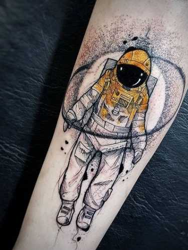 27 Astronaut Tattoo Ideas