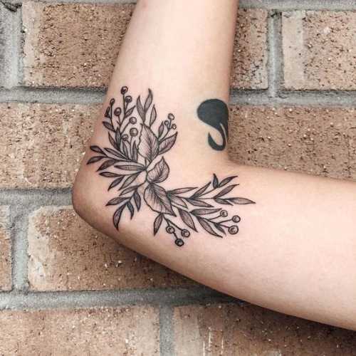 19 Inner Elbow Tattoo Ideas for Women
