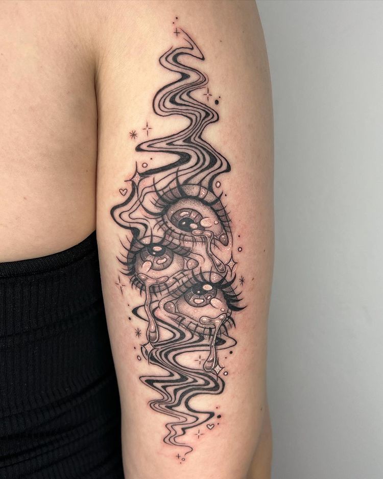 Abstract Tattoo Ideas : 30 Unique Designs, Fineline, Geometric & Black Work Designs
