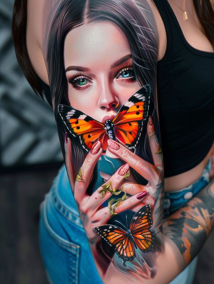 20 Ideas for Portrait Tattoos for Women in : Stunning Designs for Face, Back, and Shoulder