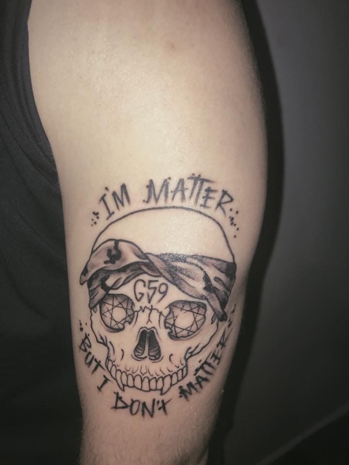 25 G59 Tattoos : Skull, Skeleton Hand, Barbed Wire, Ruby, $B, Lyrics, Stencil Tattoo Ideas