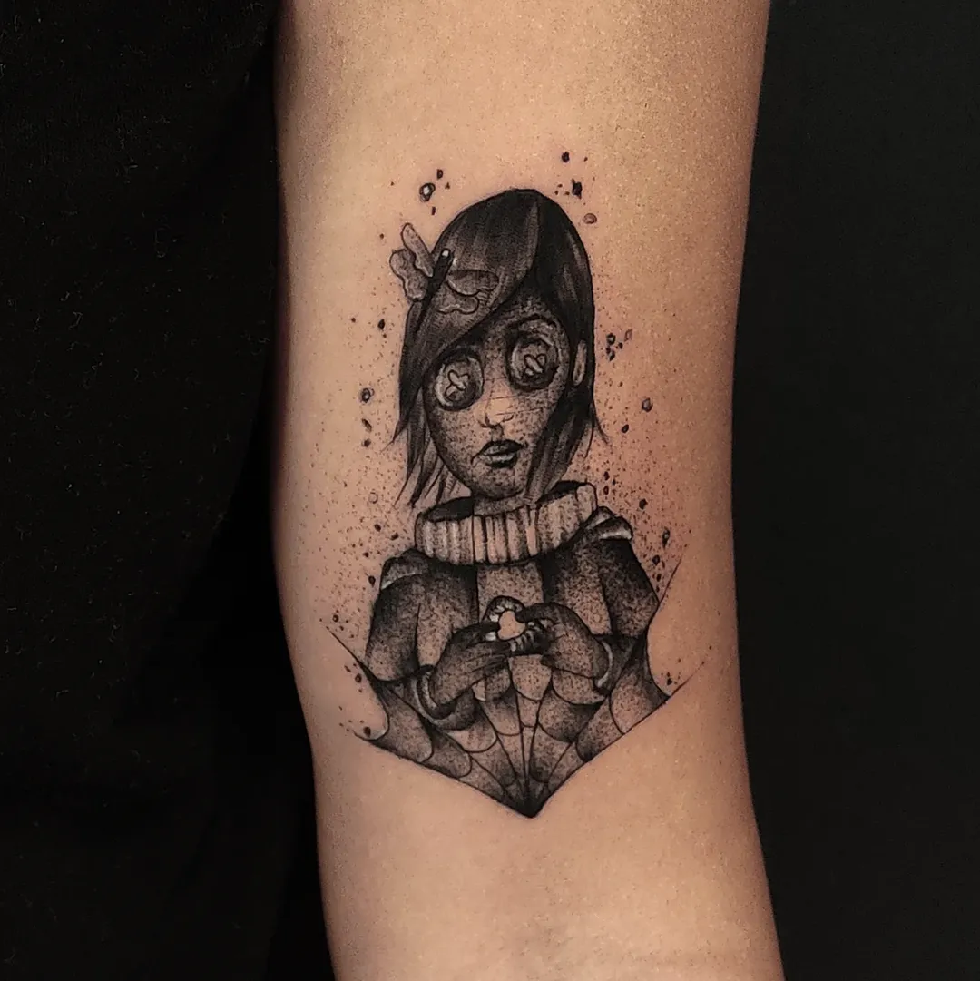 30 Coraline Tattoo Ideas: From Button-Eyed Whimsy to Dark Fairytale Ink