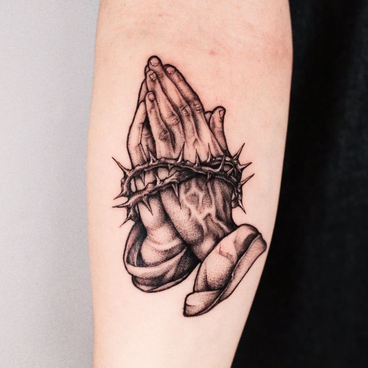 Praying Hands Tattoo Ideas : Rosary, Realism, Shoulder, Chest, Neck, Back and More