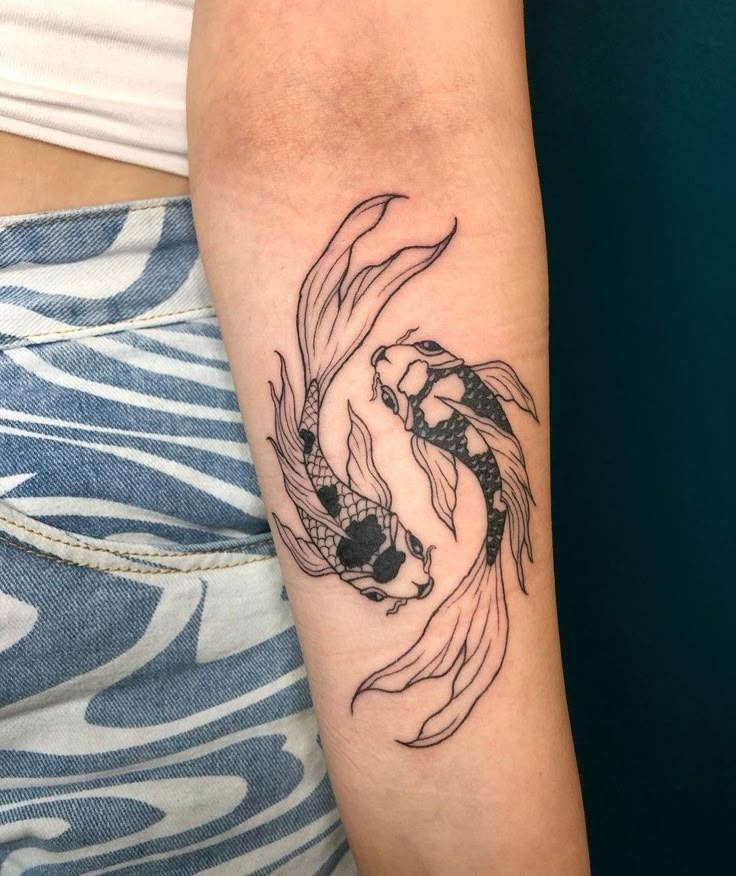 Explore 28 Unique Koi Fish Tattoo Ideas for : Minimalist, Japanese Style, Yin Yang, Fine Line