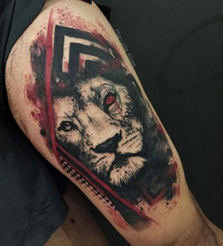 24 Lion Tattoo Half Sleeve: Showcase Power and Artistry