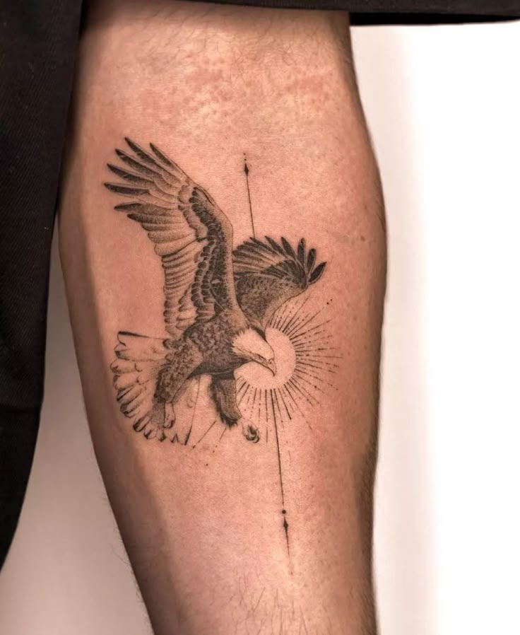 30 Eagle Tattoo Ideas : Bold Designs for Men and Women with Chest, Arm, Forearm, Minimalist
