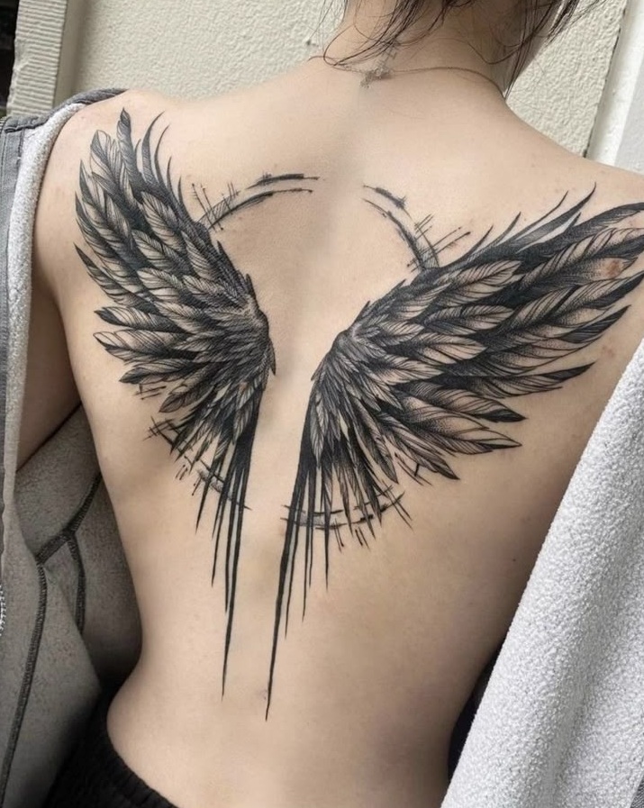 Wings Tattoo 28 Ideas: Stunning Angel, Phoenix, Icarus, Back, Arm & Chest Designs