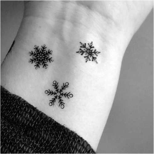 25 Snowflake Tattoo Ideas