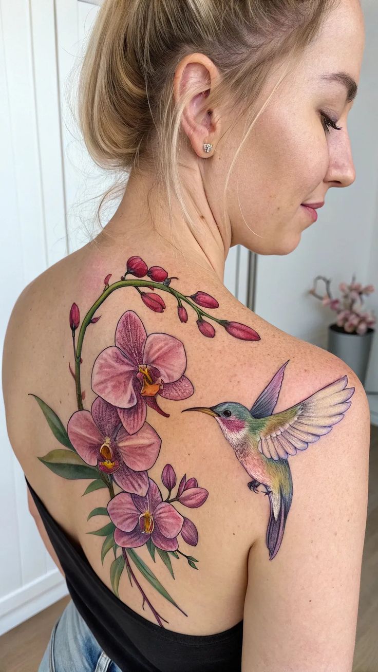 27 Stunning Hummingbird Tattoo Ideas for : Realistic, Minimalist, Geometric & Colorful Designs