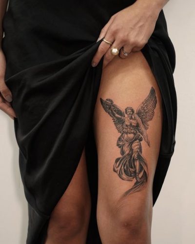 Explore 20 Stunning Angel Tattoo Designs for : From Seraphims to Cherubic Delights