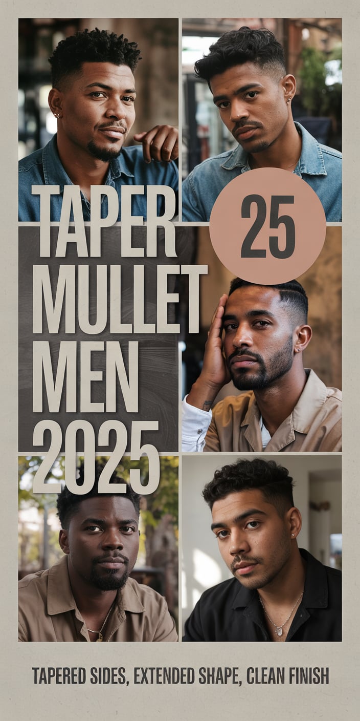 Taper Mullet Men : The Style That Is Here to Stay 25