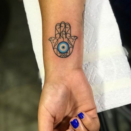 Discover 20 Unique Hamsa Hand Tattoo Designs for : Spiritual Symbols and Modern Art