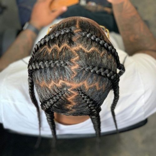 Top 19 Zig Zag Cornrows for Men in : Unleash Your Style with Bold & Intricate Braid