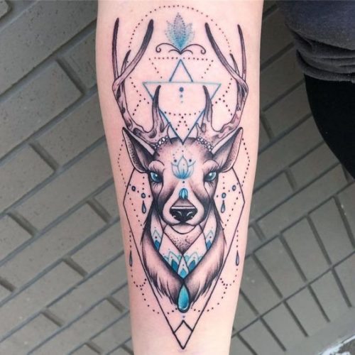 Explore 20 Unique Geometric Animal Tattoos for – From Celestial Wolves to Vibrant Birds