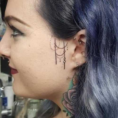 19 Side Face Tattoo Ideas for Women