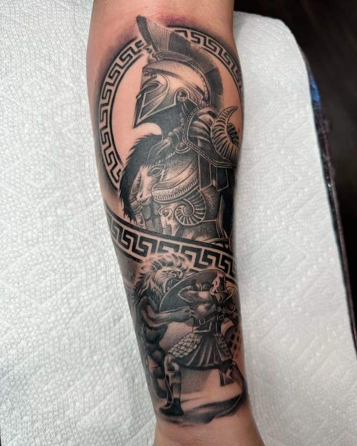 27 Spartan Tattoo Ideas Bold Sleeve, Chest, Leg & Forearm Designs