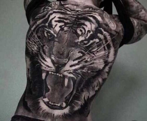21 Tiger Tattoo on Back Ideas