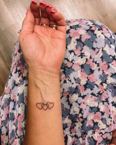 18 Three Hearts Tattoo Ideas for