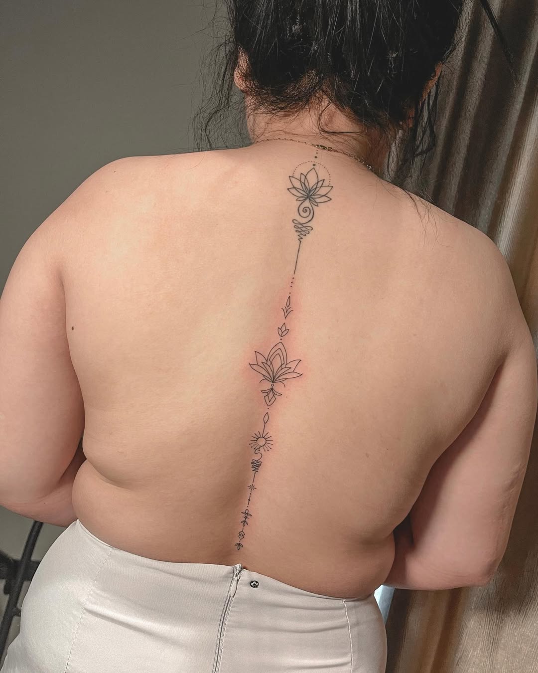 26 Unalome Tattoo Ideas with Lotus, Om and Spiritual Meaning Symbols