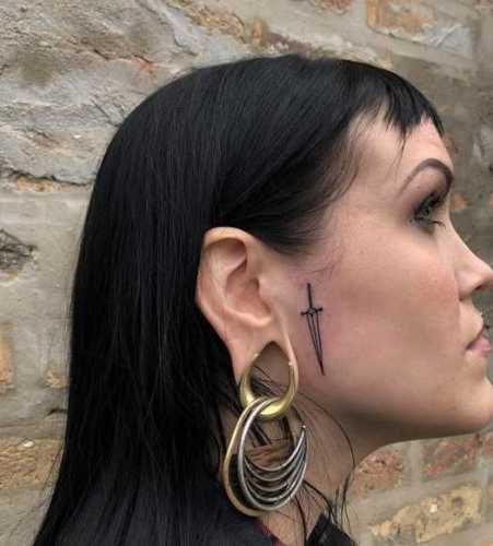 19 Side Face Tattoo Ideas for Women