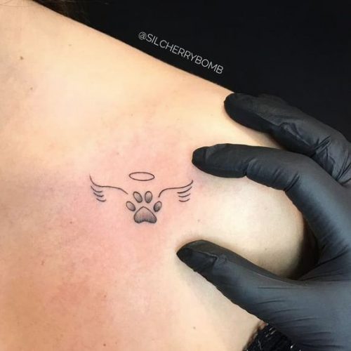 17 Cat Paw Print Tattoo Ideas