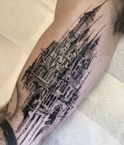 Explore 18 Stunning Castle Tattoo Ideas for From Gothic to Whimsical Designs