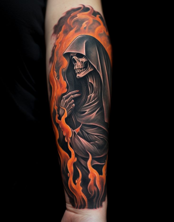 Discover 20 Grim Reaper Tattoo Ideas for Men & Women: Realistic, Traditional, Cute, and Neo-Traditional Designs