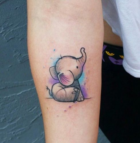 27 Small Elephant Tattoo Ideas