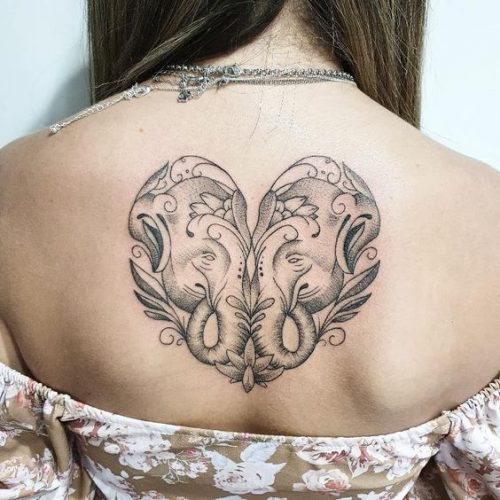 24 Elephant Tattoos on Back Ideas