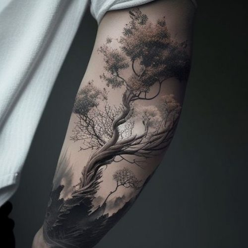 Explore 20 Unique Tree Tattoo Designs for : Symbolism & Artistry in Nature-Inspired Tattoos
