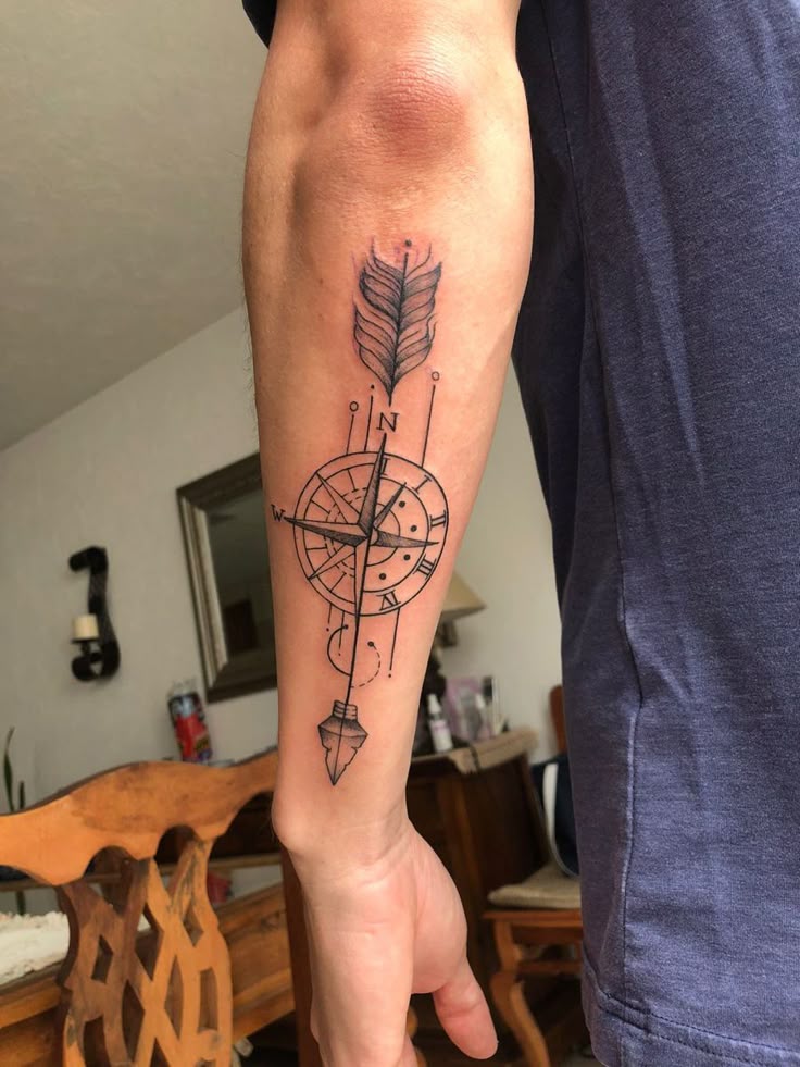 28 Compass Tattoo Ideas : Designs for Men and Women, Anchor, Traditional and More