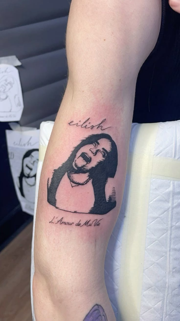 30 Billie Eilish Tattoo Ideas : Portraits, Song Lyrics & More Unique Fan-Inspired Ink