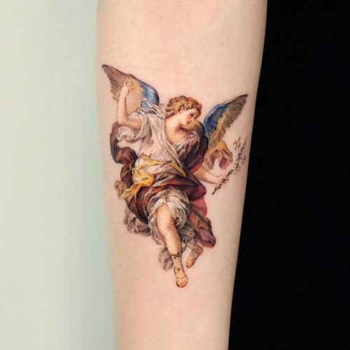 Discover the Divine Valor: 15 Inspirational St. Michael the Archangel Tattoo Designs for
