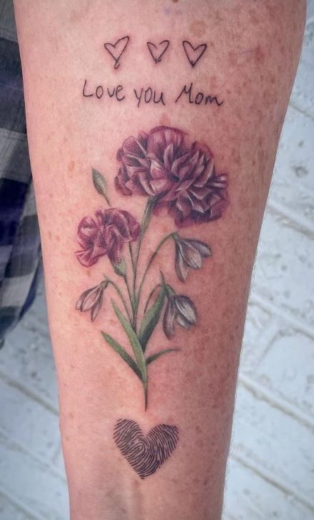 25 Carnation Tattoo Ideas : Traditional Designs for Women, Shoulder, Sleeve, Ankle & More
