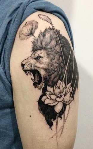 21 Shoulder Lion Tattoo: Showcase Power and Beauty