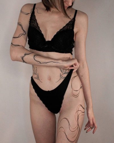 Explore 20 Striking Abstract Line Tattoo Designs for  &#8211; Get Inspired Today!