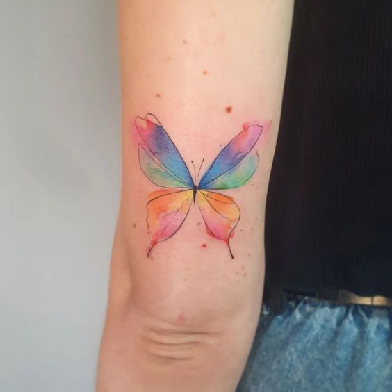 Explore 25 Unique Watercolor Butterfly Tattoo Ideas for : Stunning Designs for Women – Arm, Back, and Hand Styles