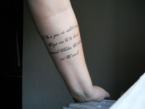 27 Handwriting Tattoo Ideas