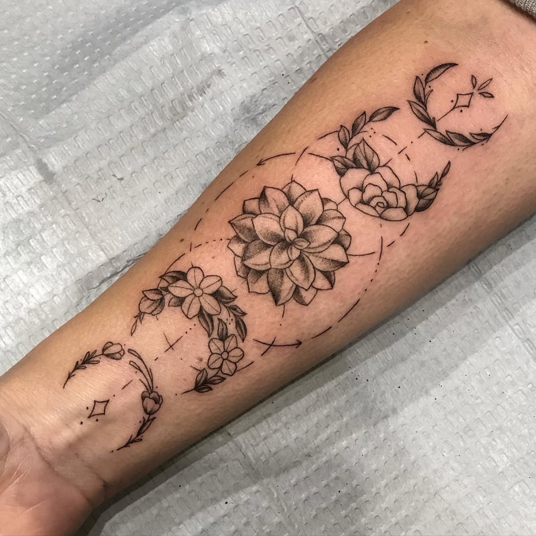 28 Moon Phases Tattoo Ideas Full of Symbolism and Style