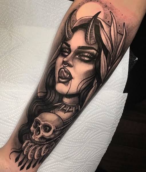 Explore 26 Lilith Tattoo Ideas for : Dark Aesthetic, Black Moon Symbols, Realistic & Blackwork Designs