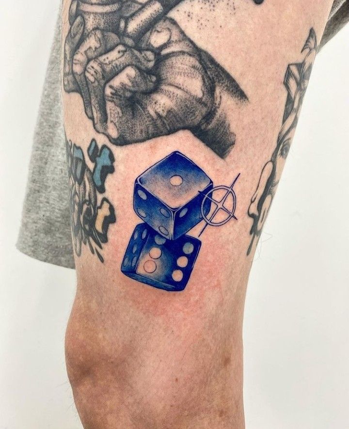 25 Dice Tattoo Ideas with Cool Flash Designs, Stencil Outlines & Men s Placement