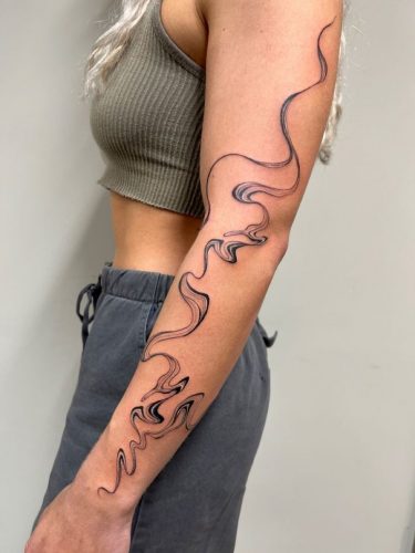 Explore 20 Striking Abstract Line Tattoo Designs for  &#8211; Get Inspired Today!
