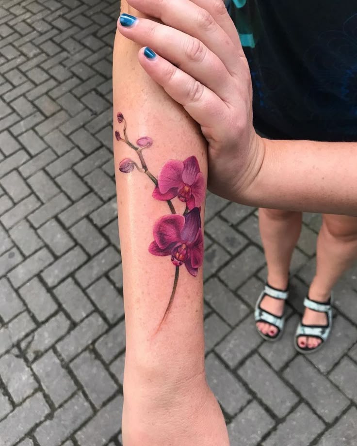 26 Orchid Tattoo Ideas for Minimalist, Colour, and Fine Line Designs