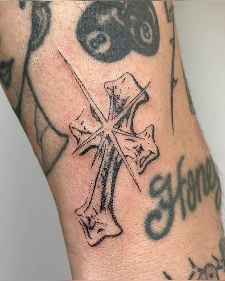 26 Unique Cross Tattoo Designs for : Ideas for Men & Women