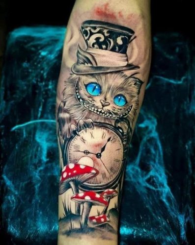 Immerse in the Magic: 15 Alice in Wonderland Tattoo Sleeves for